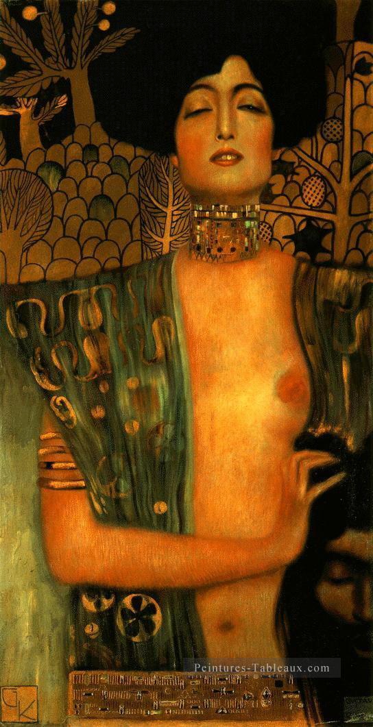 Judith et Holopherne sombre Gustav Klimt Nu impressionniste Peintures à l'huile